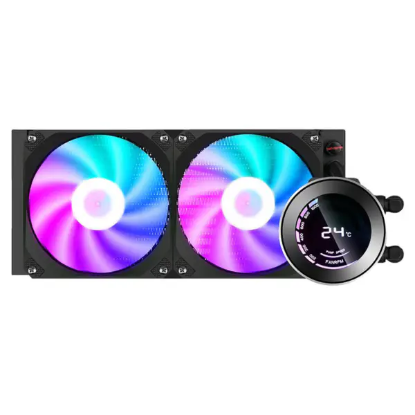 Sama Aio 240mm Lcd Screen Water Cooling System Cooling Pc Water Cooling Heatdink Cpu