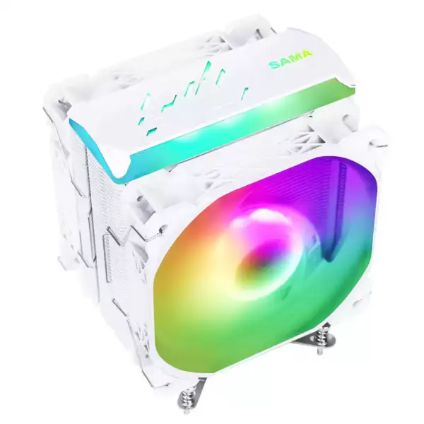 Sama 120mm Air Cooler With Argb Lighting Effects