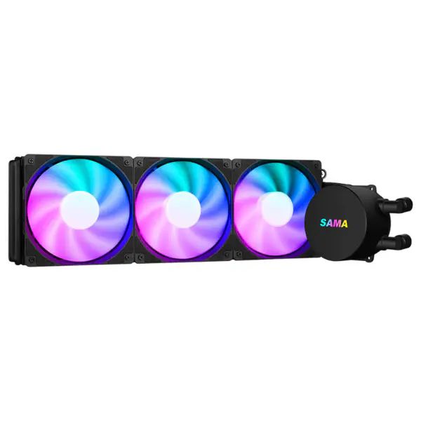 Sama Coloful Fan White Water Cooler For Pc Case