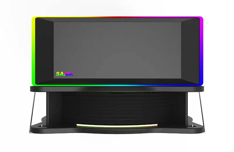 Sama Black Rainbow Rgb Gaming Computer Cooling Radiator Heat Pipe Processor Air Cooling Cpu Air Coolers With 2 Copper Pipe