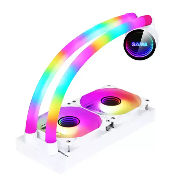 Sama Customized 240mm Rgb Lighting Liquid Aio Cooler Cpu Liquid Cooler Water Cooling Liquid Cooler For Pc