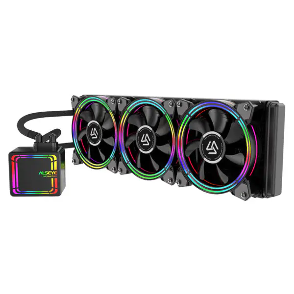 360mm Colorful Cpu Cooler,Aio Water Cooling Fan Computer Case Fan