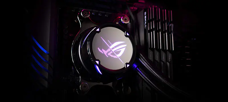 AsUs Rog Strix Lc Ii 240 2fans Integrated Water Cooled Radiator Cpu Asetek 7th Pwm Dc Cpu Cooling Fan